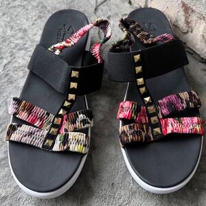 Skechers Yoga Foam Slingback Sandals Multicolor Strappy Comfort Women's 10